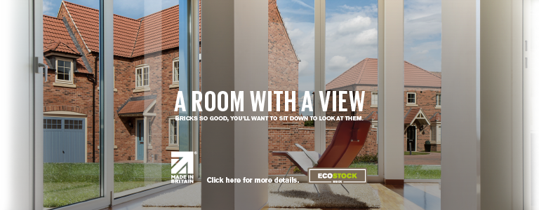 A room with a view. Bricks so good, you'll want to sit down to look at them.